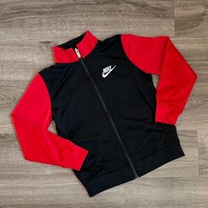Nike little boys black/red zip up jacket